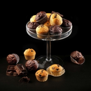 MUFFIN MINI ASSORTITI VANIGLIA E CIOCCOLATO GELO