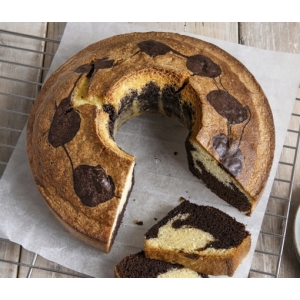 ciambellone CIAMBELLONE MARMORIZZATO CACAO E YOGURT GELO