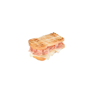 PANINO FUNGONE TOAST CON PROSCIUTTO COTTO E FONTINA GELO